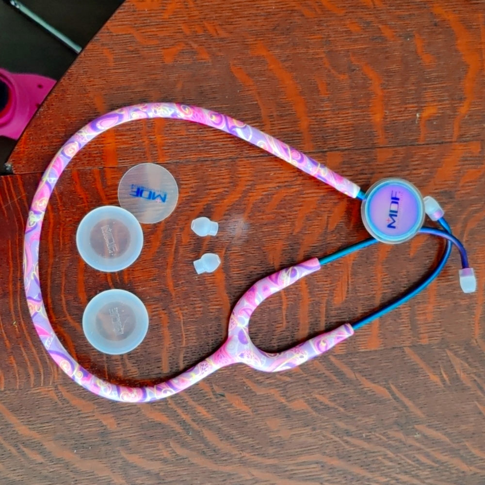 MDF MD ONE® EPOCH® TITANIUM ADULT STETHOSCOPE - PURPAISELY/KALEIDOSCOPE